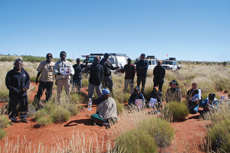 A Martu method for monitoring mankarr (greater bilby)